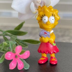 Lisa The Simpsons  1997 Fox Vintage PVC Figure Rare. Cartoon Figurine